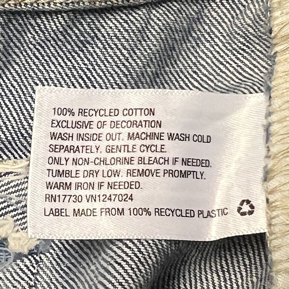 Wild Fable Denim Mini Skirt 8 Blue Medium‎ Wash Patches Trendy Collegiate New - Picture 6 of 9